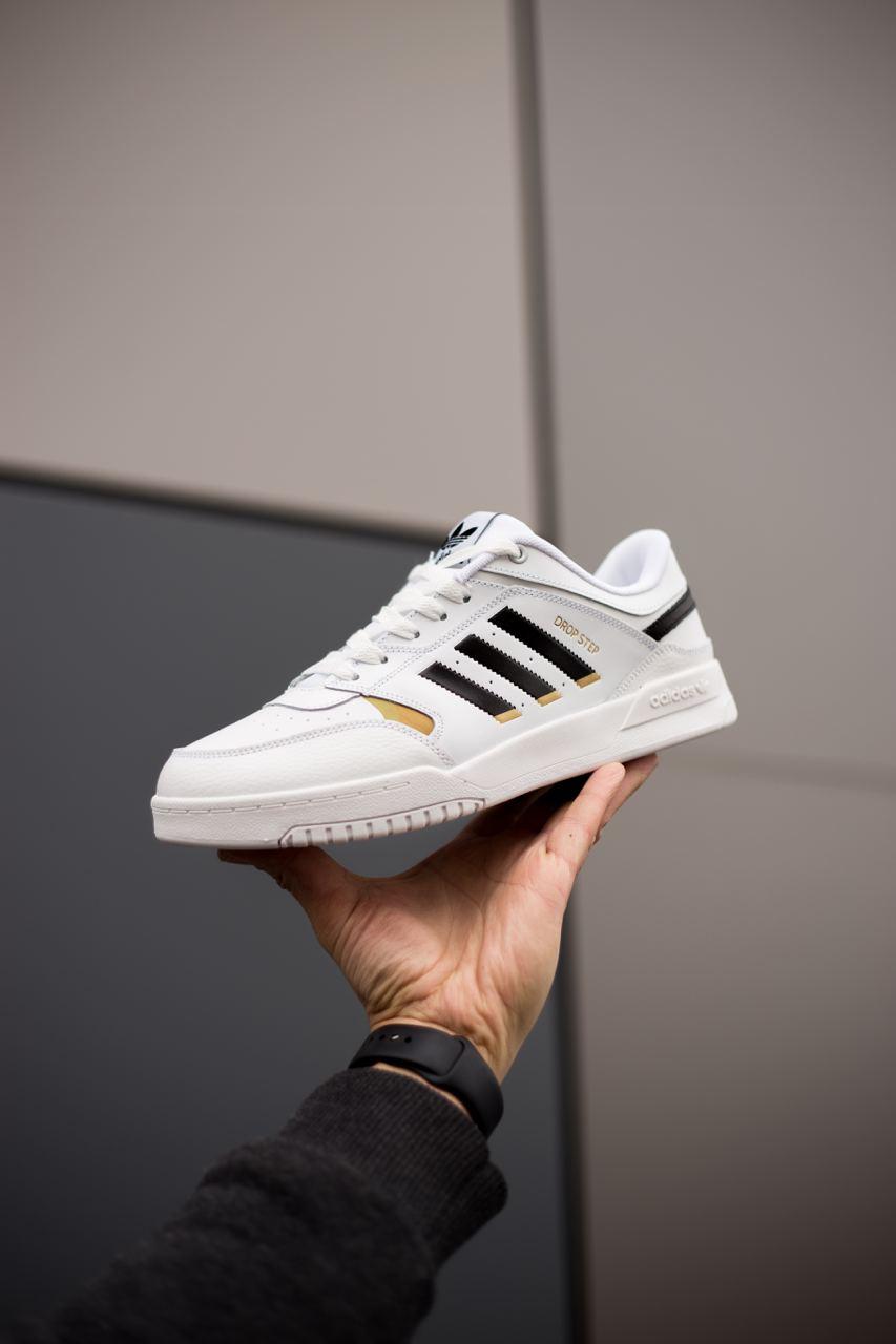 Adidas Drop Step Low White Black Gold