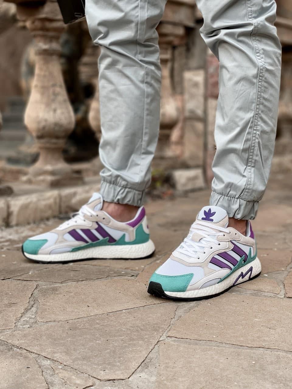 Adidas Tresc Run White Purple Aqua