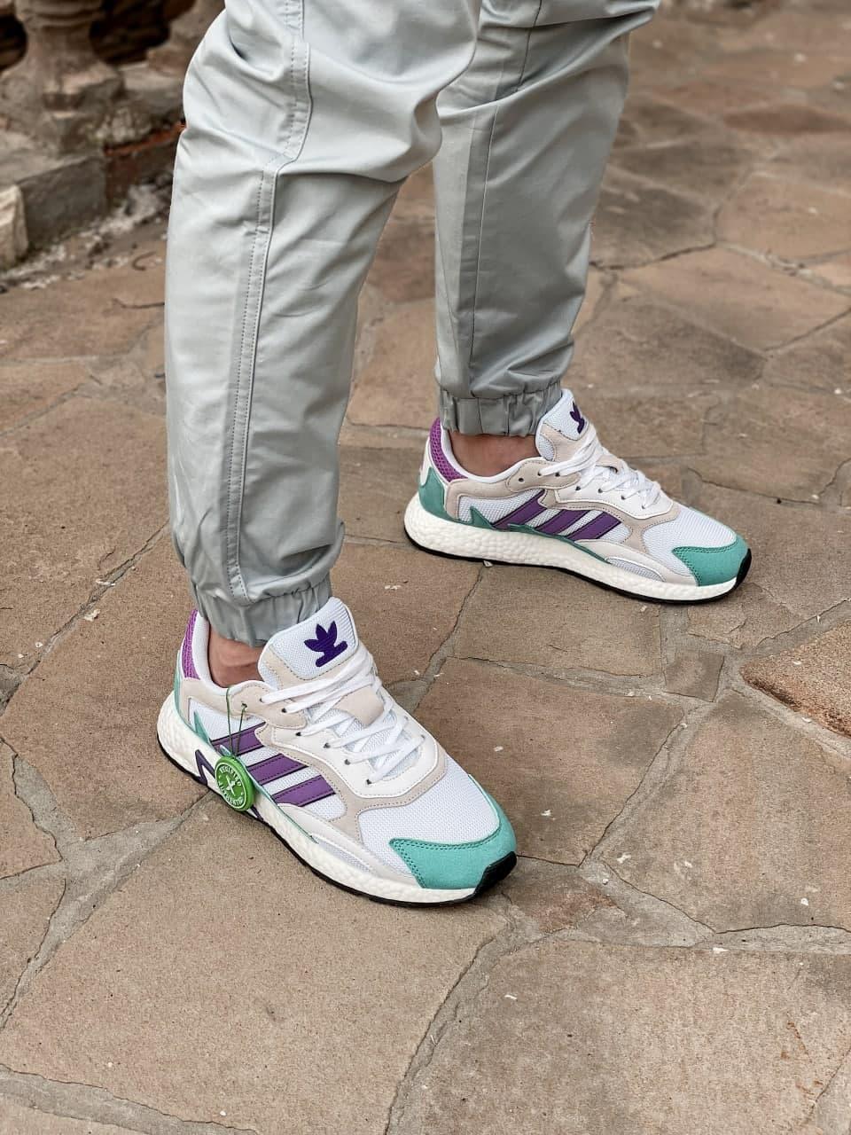 Adidas Tresc Run White Purple Aqua