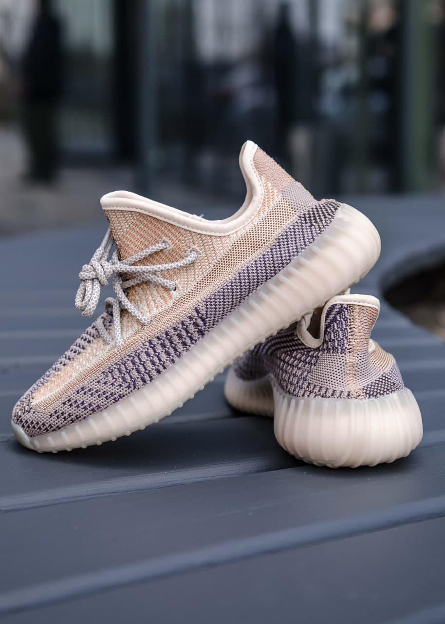 Adidas Yeezy 350 V2 Ash Pear (Реф. шнурки)