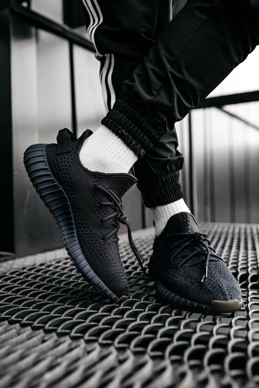 Adidas Yeezy Boost 350 Black Cinder (Рефлективная полоска)