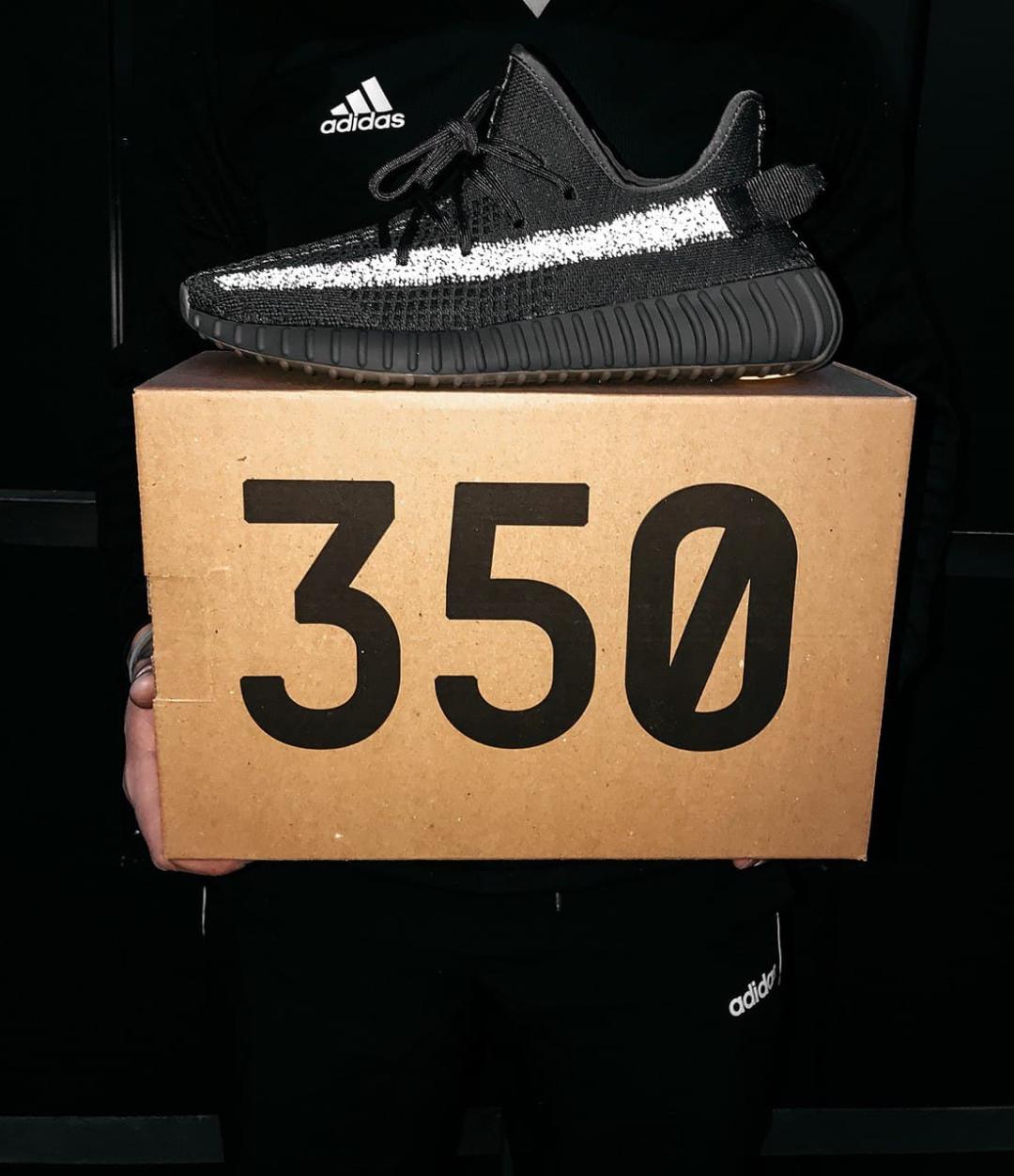 Adidas Yeezy Boost 350 Black Cinder (Рефлективная полоска)