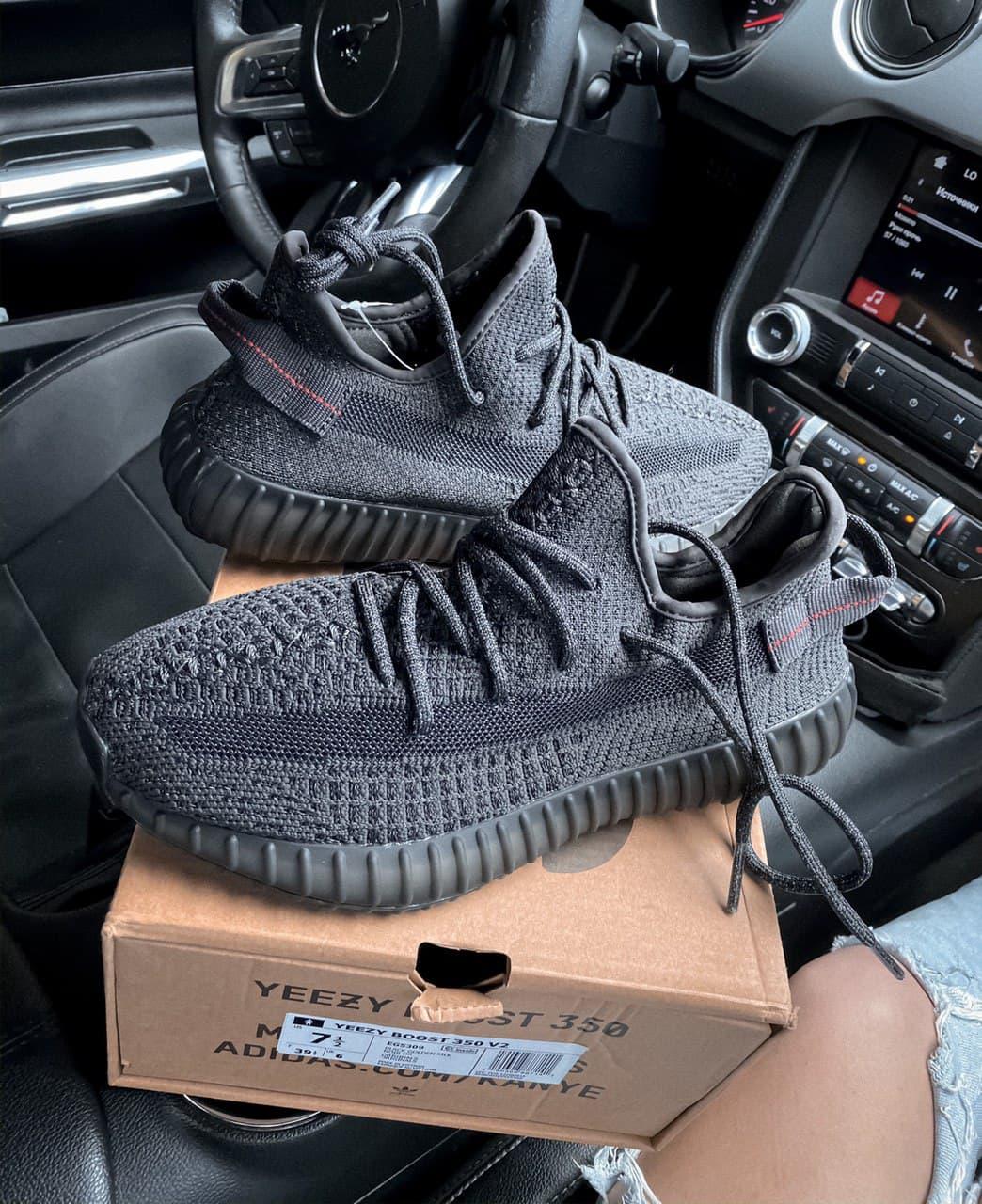 Adidas Yeezy Boost 350 V2 Black Static (Повна рефлективність)