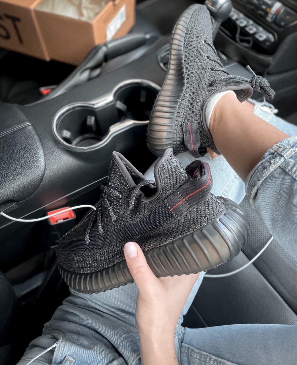 Adidas Yeezy Boost 350 V2 Black Static (Повна рефлективність)