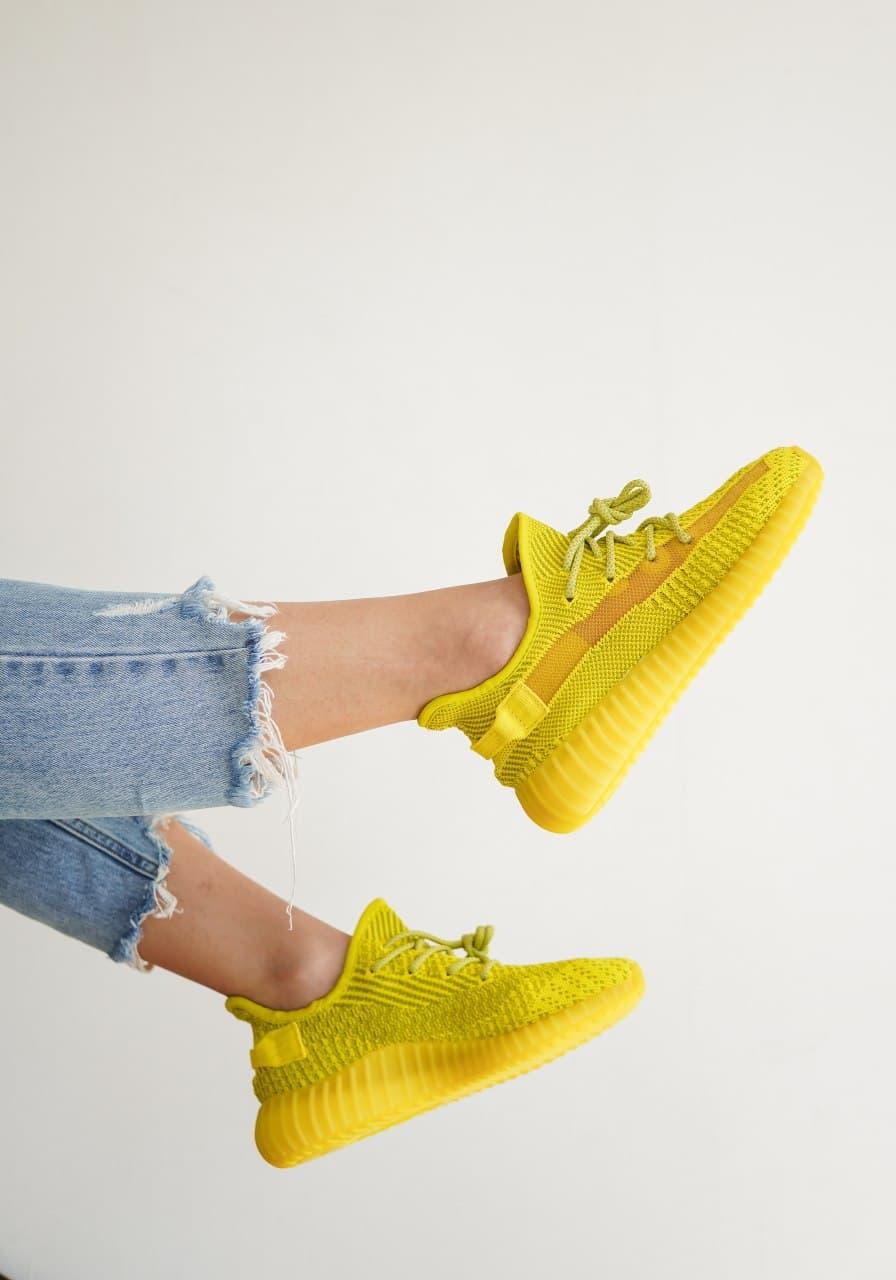 Adidas Yeezy Boost 350 V2 Yellow (Реф шнурки)