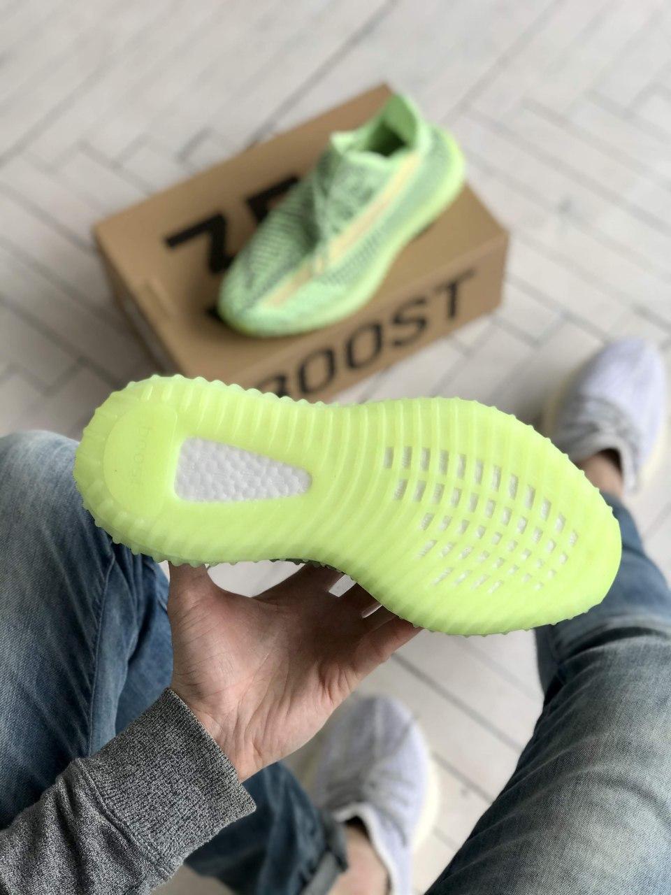 Adidas Yeezy Boost 350 v2 Yeez Reel Neon (Рефлективні Шнурки)
