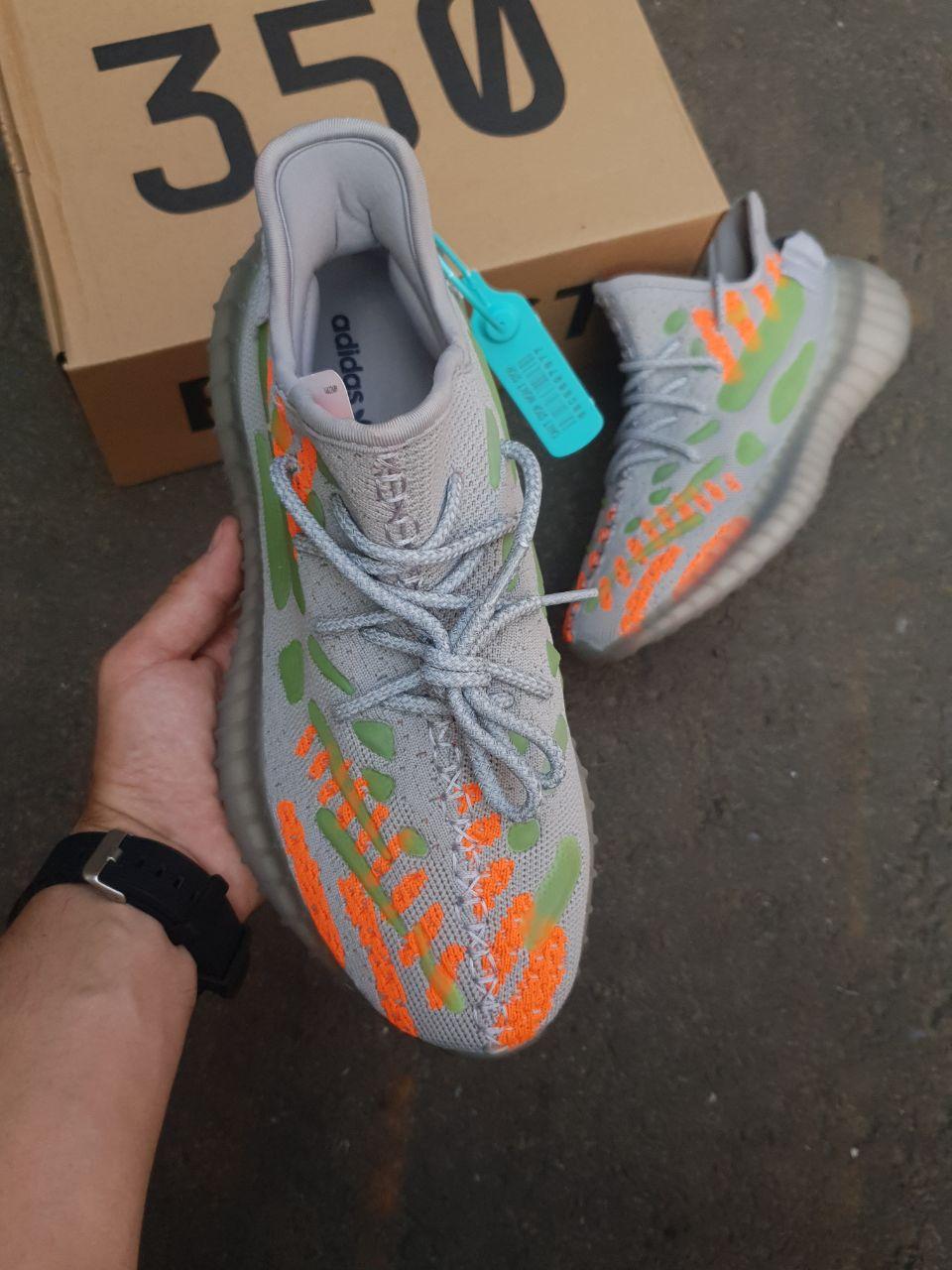 Adidas Yeezy Boost 350 v3 Grey Orange Green