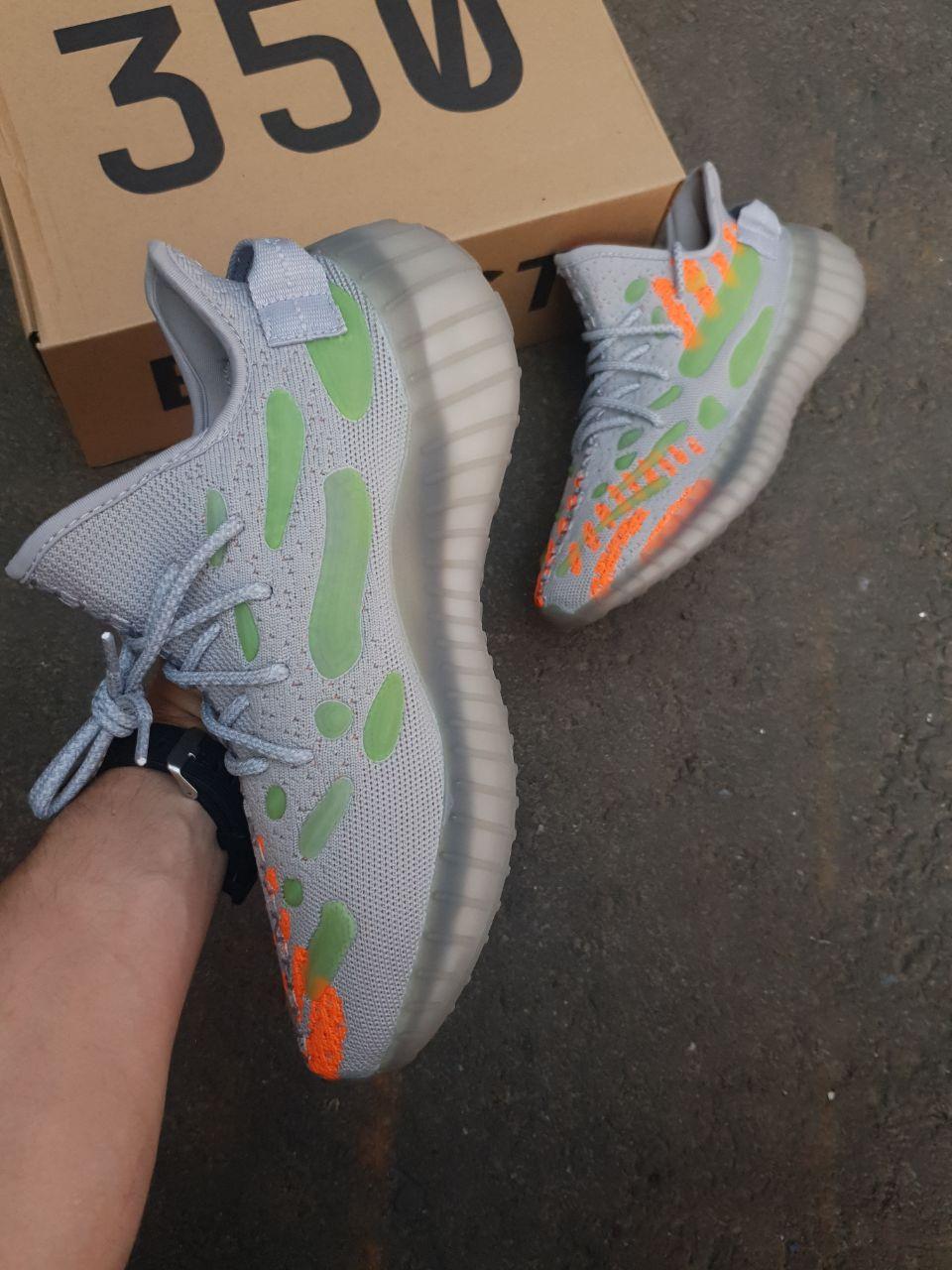 Adidas Yeezy Boost 350 v3 Grey Orange Green
