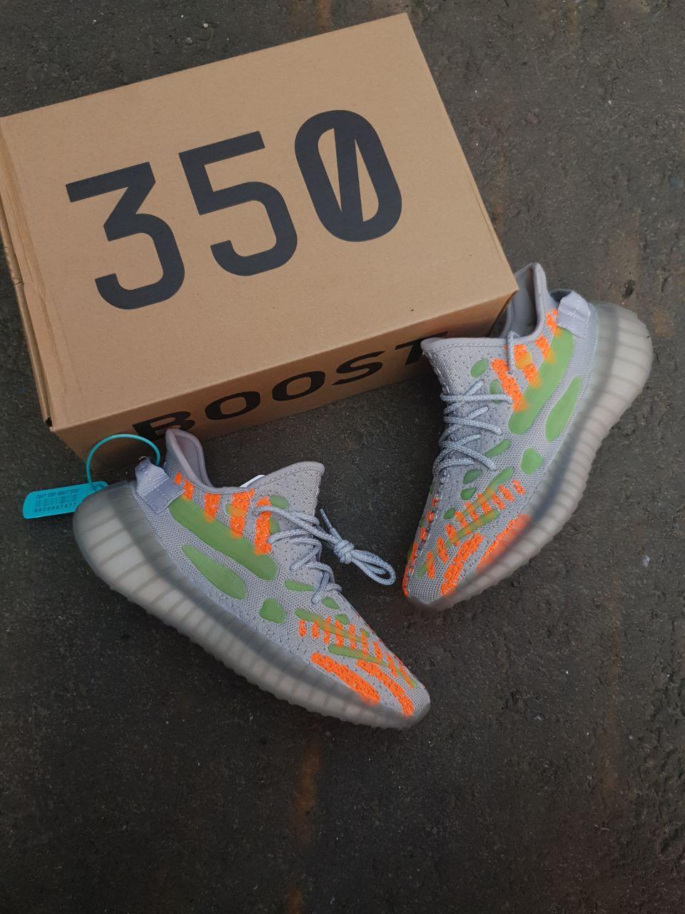 Adidas Yeezy Boost 350 v3 Grey Orange Green