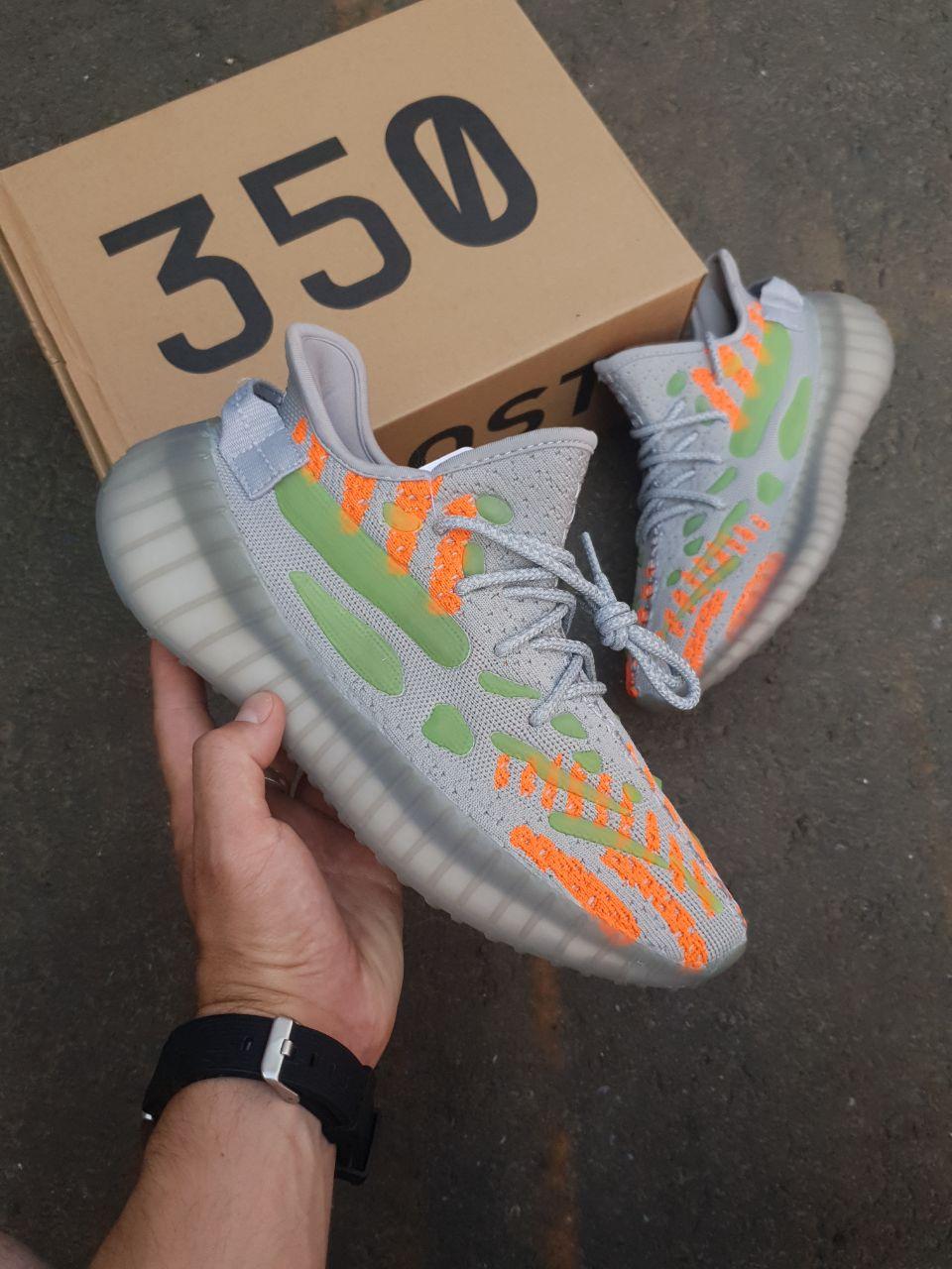 Adidas Yeezy Boost 350 v3 Grey Orange Green