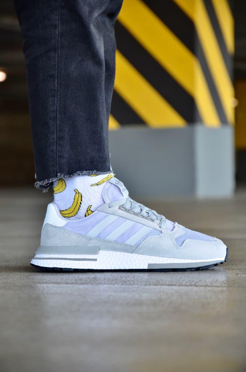 Adidas ZX 500 Grey White 2