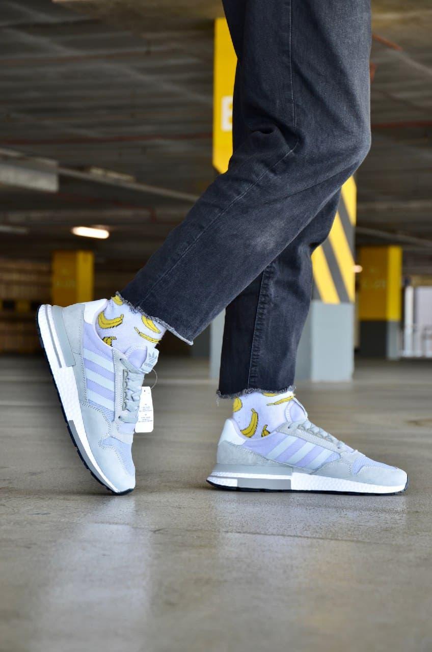 Adidas ZX 500 Grey White 2
