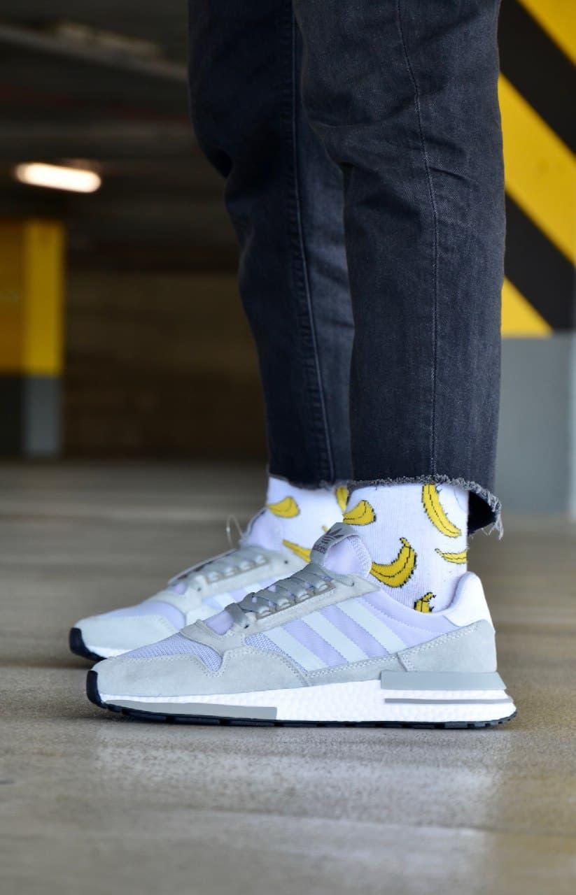 Adidas ZX 500 Grey White 2