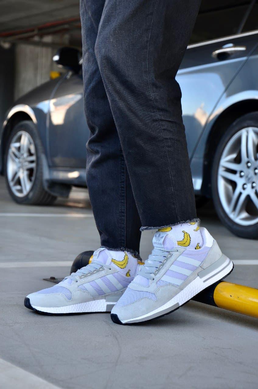 Adidas ZX 500 Grey White 2