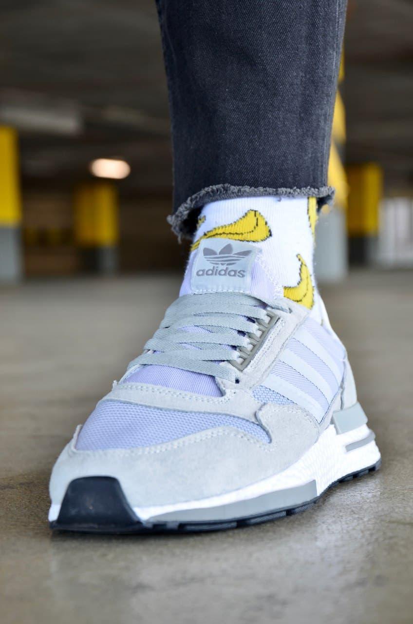 Adidas ZX 500 Grey White 2