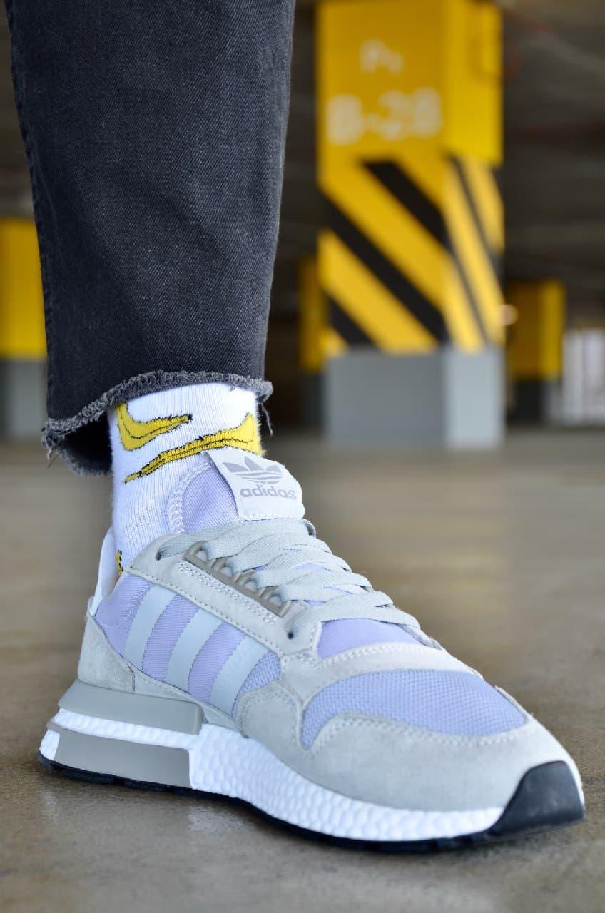 Adidas ZX 500 Grey White 2