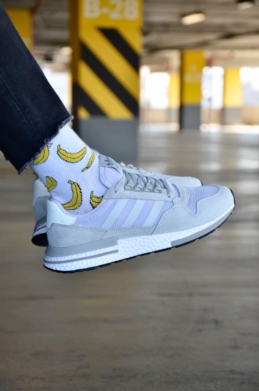 Adidas ZX 500 Grey White 2
