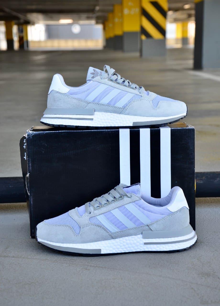 Adidas ZX 500 Grey White 2