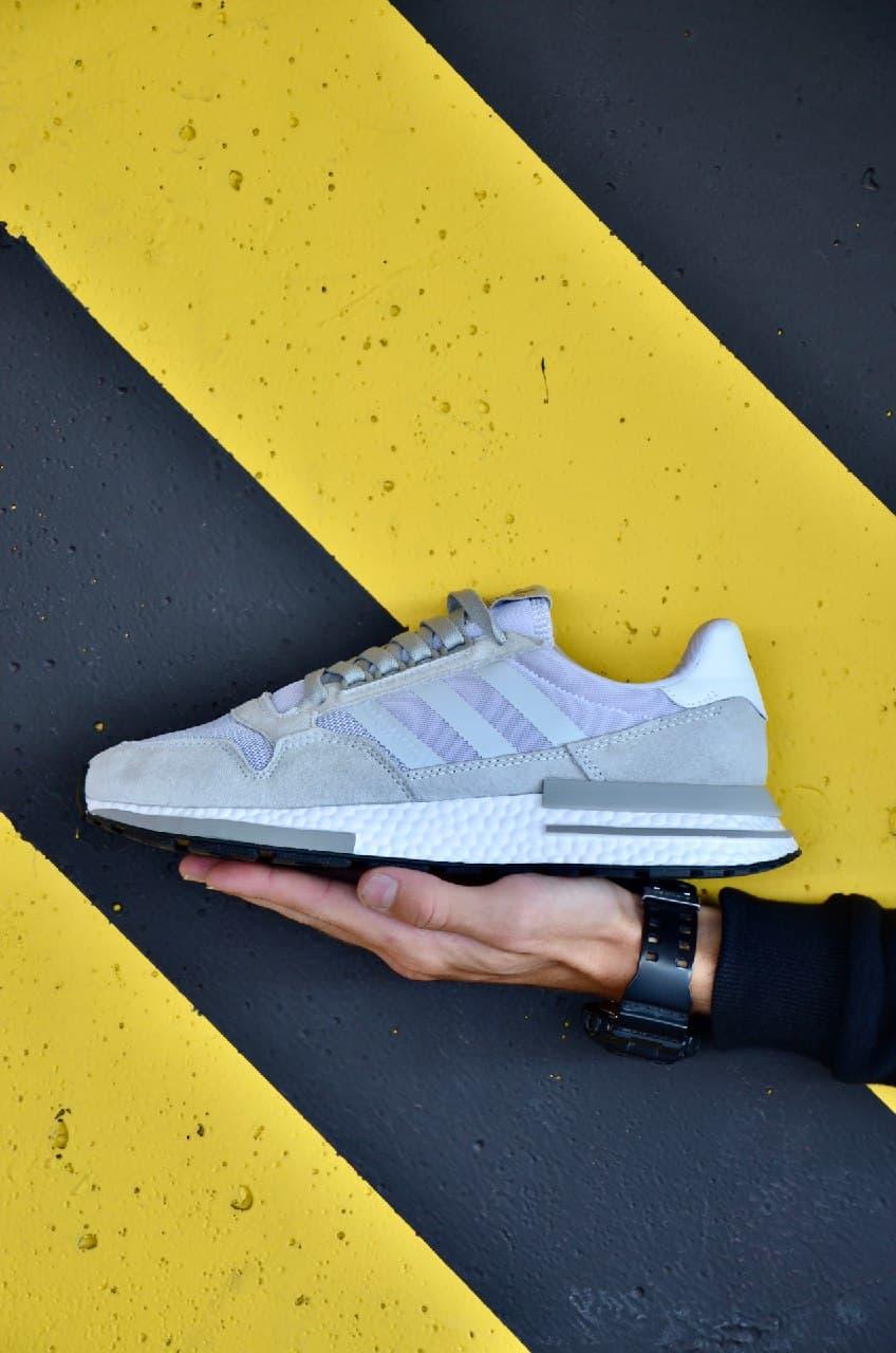 Adidas ZX 500 Grey White 2