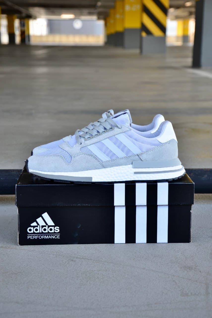 Adidas ZX 500 Grey White 2