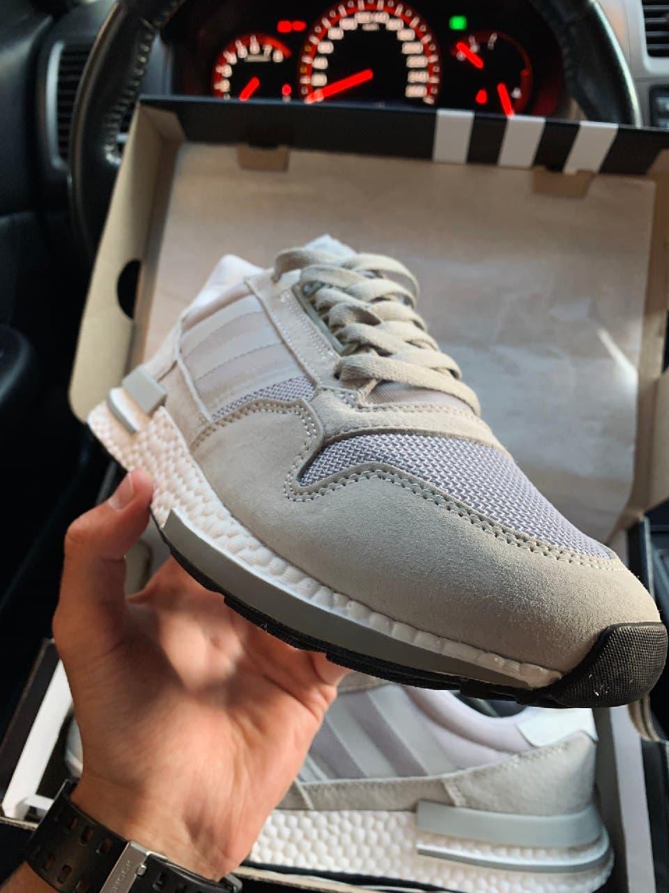 Adidas ZX 500 Grey White 2
