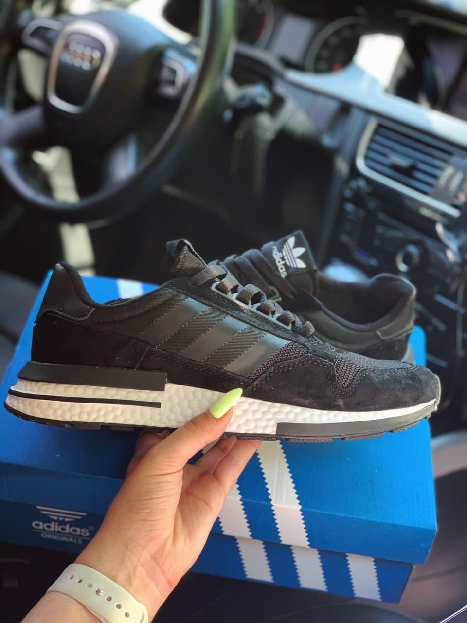 Adidas ZX 500 Black White 3