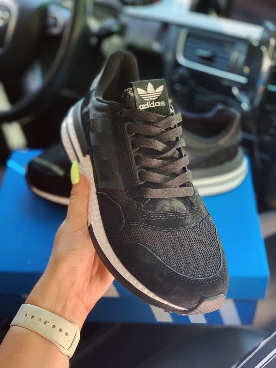 Adidas ZX 500 Black White 3
