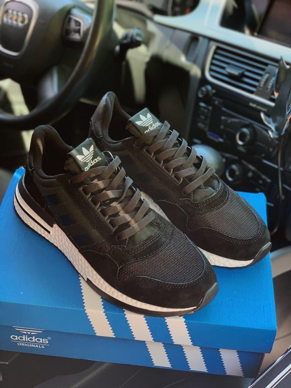 Adidas ZX 500 Black White 3