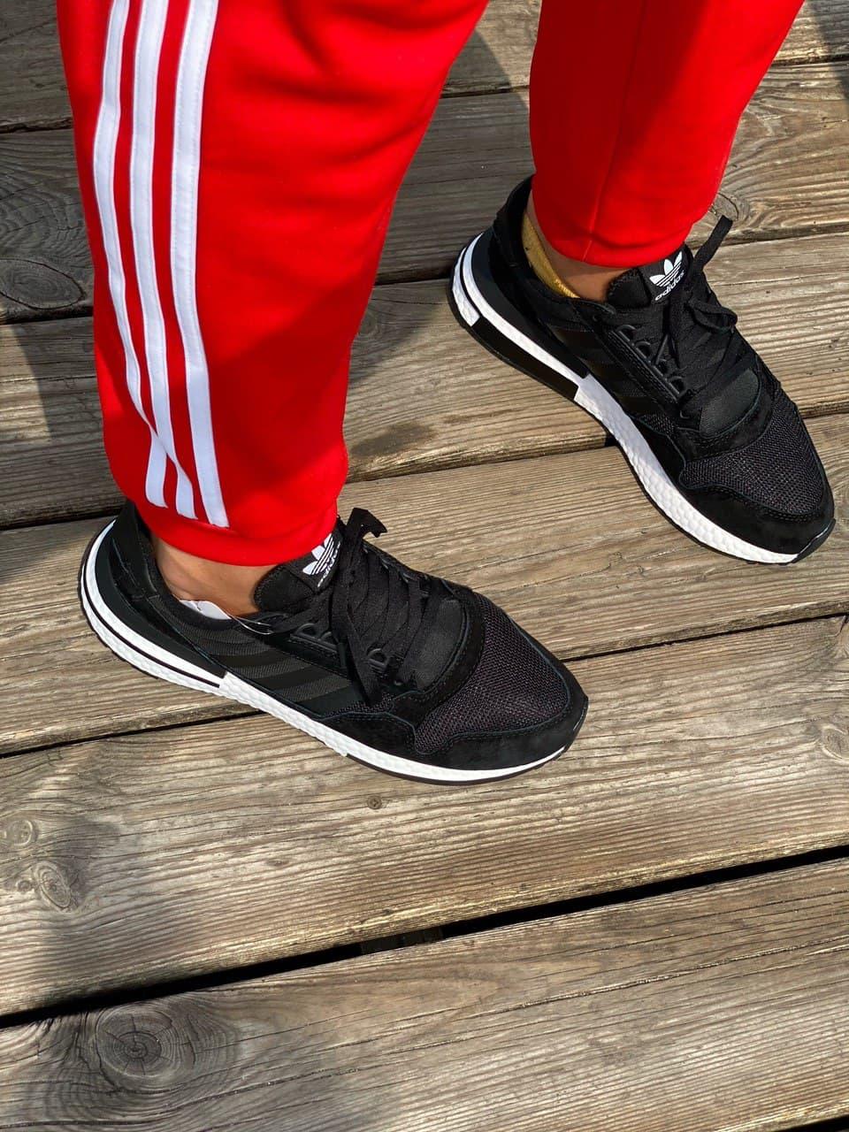 Adidas ZX 500 Black White 3