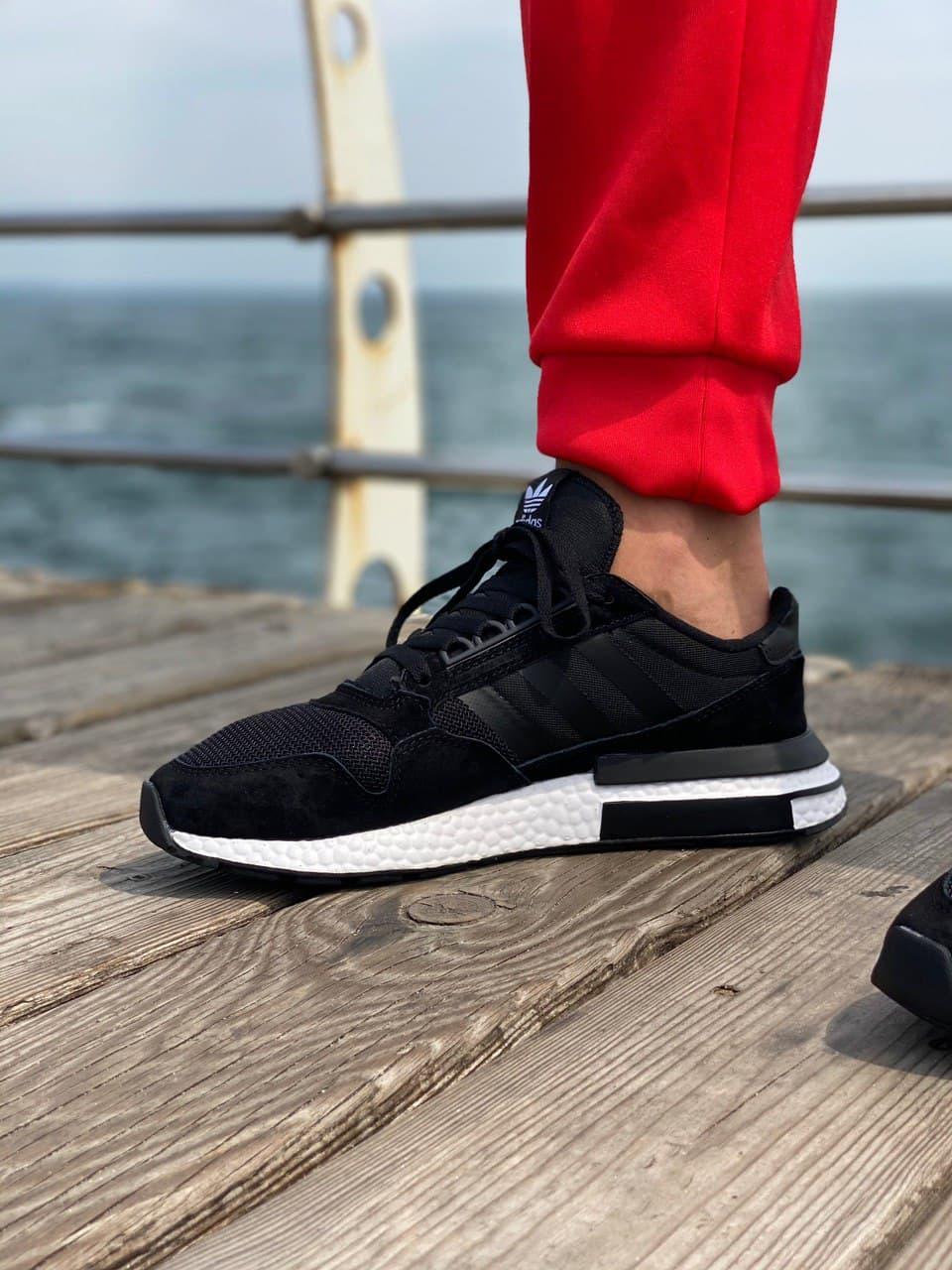 Adidas ZX 500 Black White 3