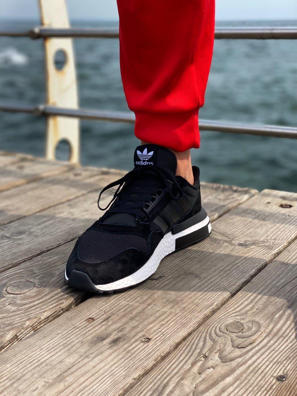 Adidas ZX 500 Black White 3