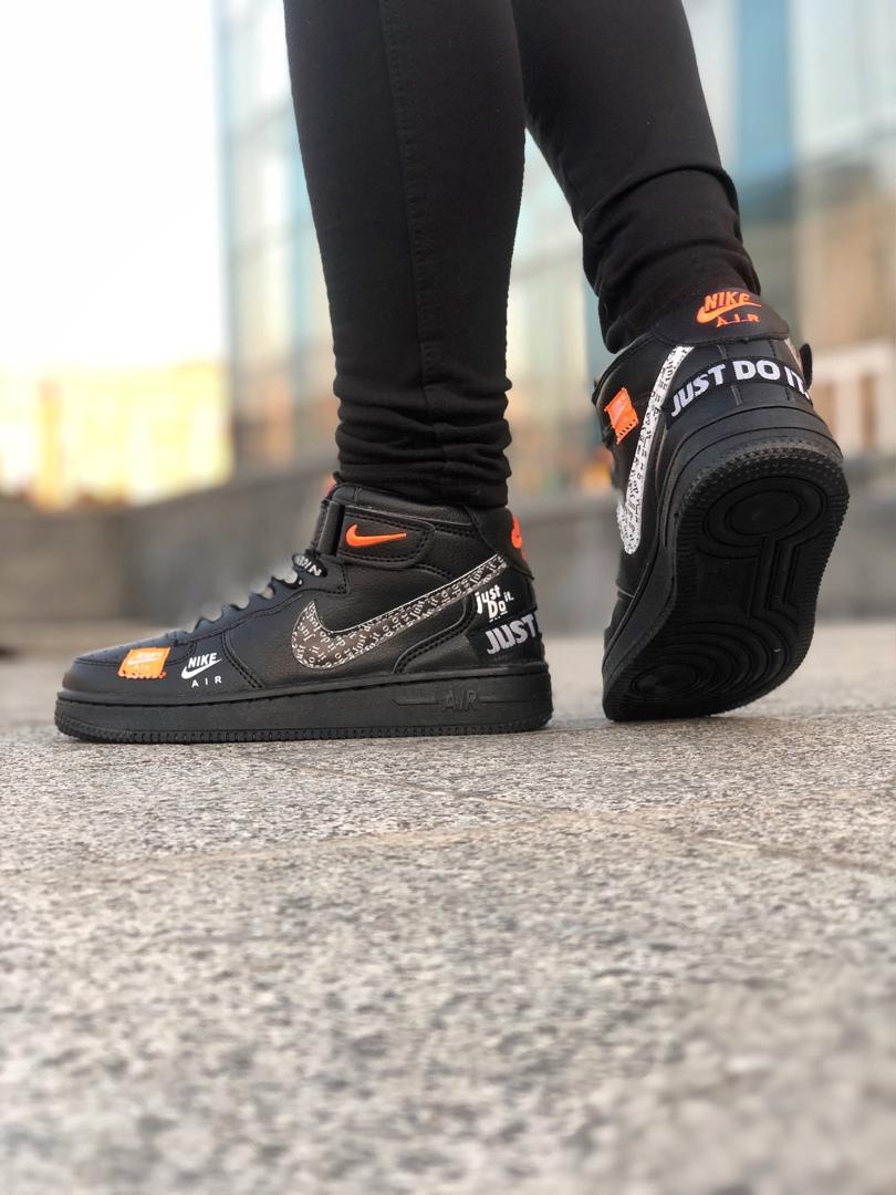 Nike Air Force 1 Just Do It Black High