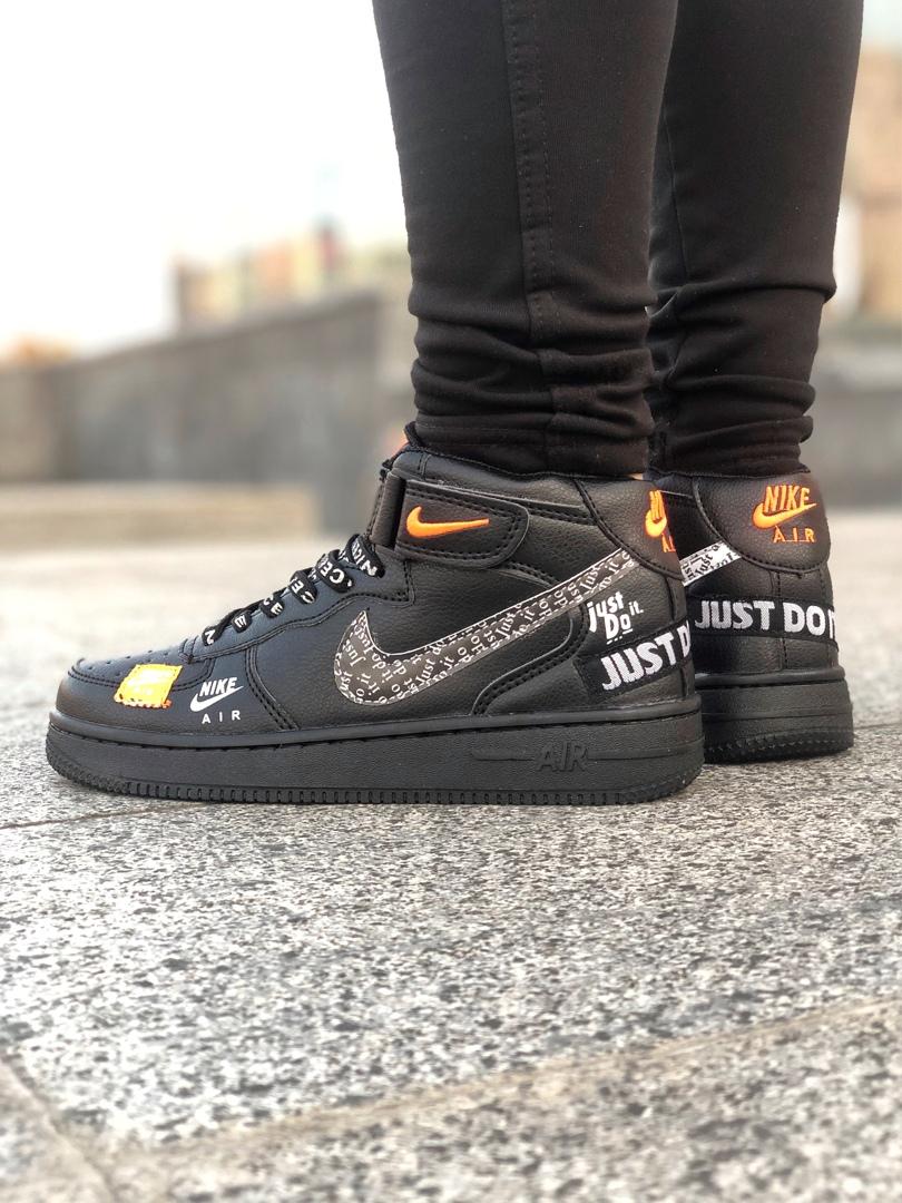 Nike Air Force 1 Just Do It Black High