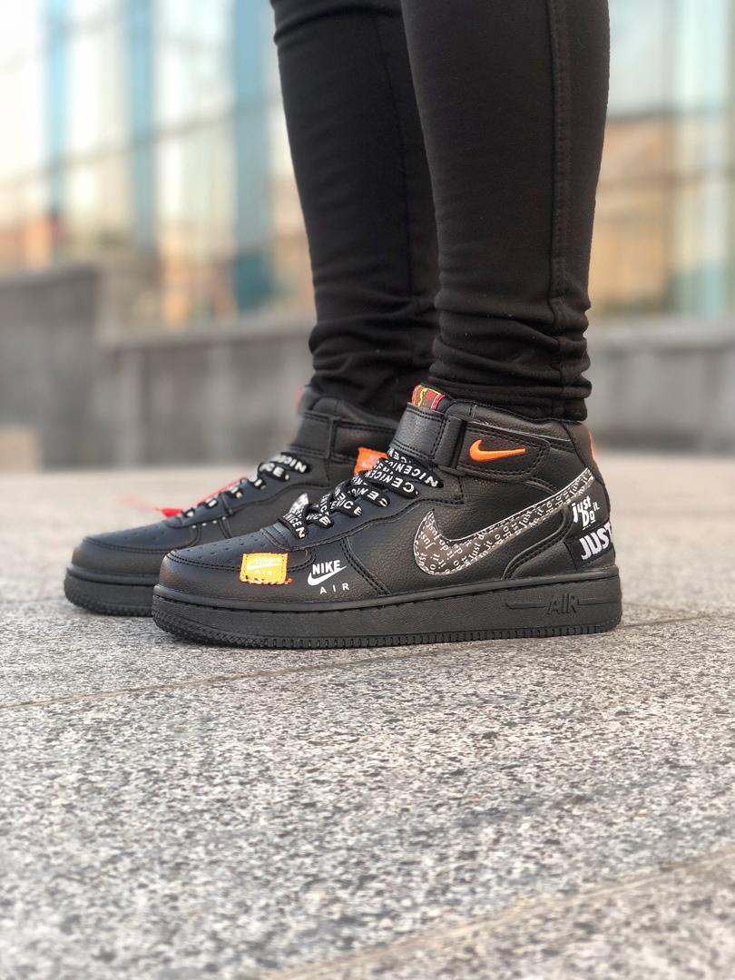 Nike Air Force 1 Just Do It Black High