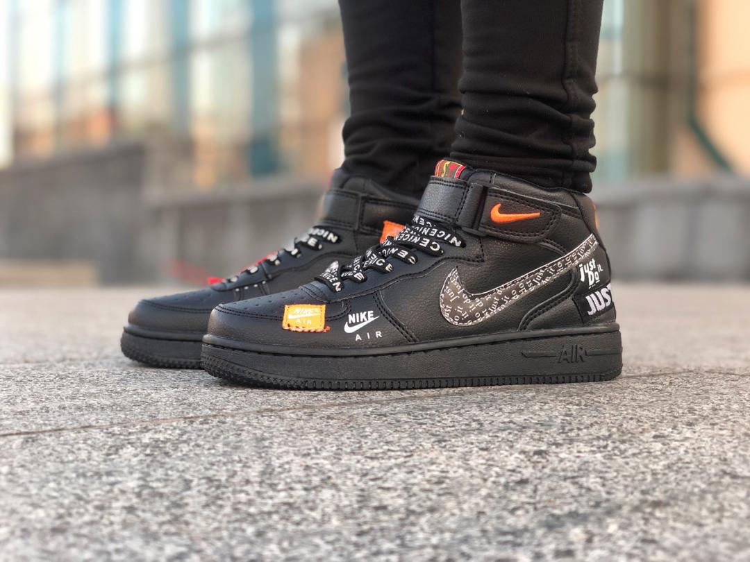 Nike Air Force 1 Just Do It Black High