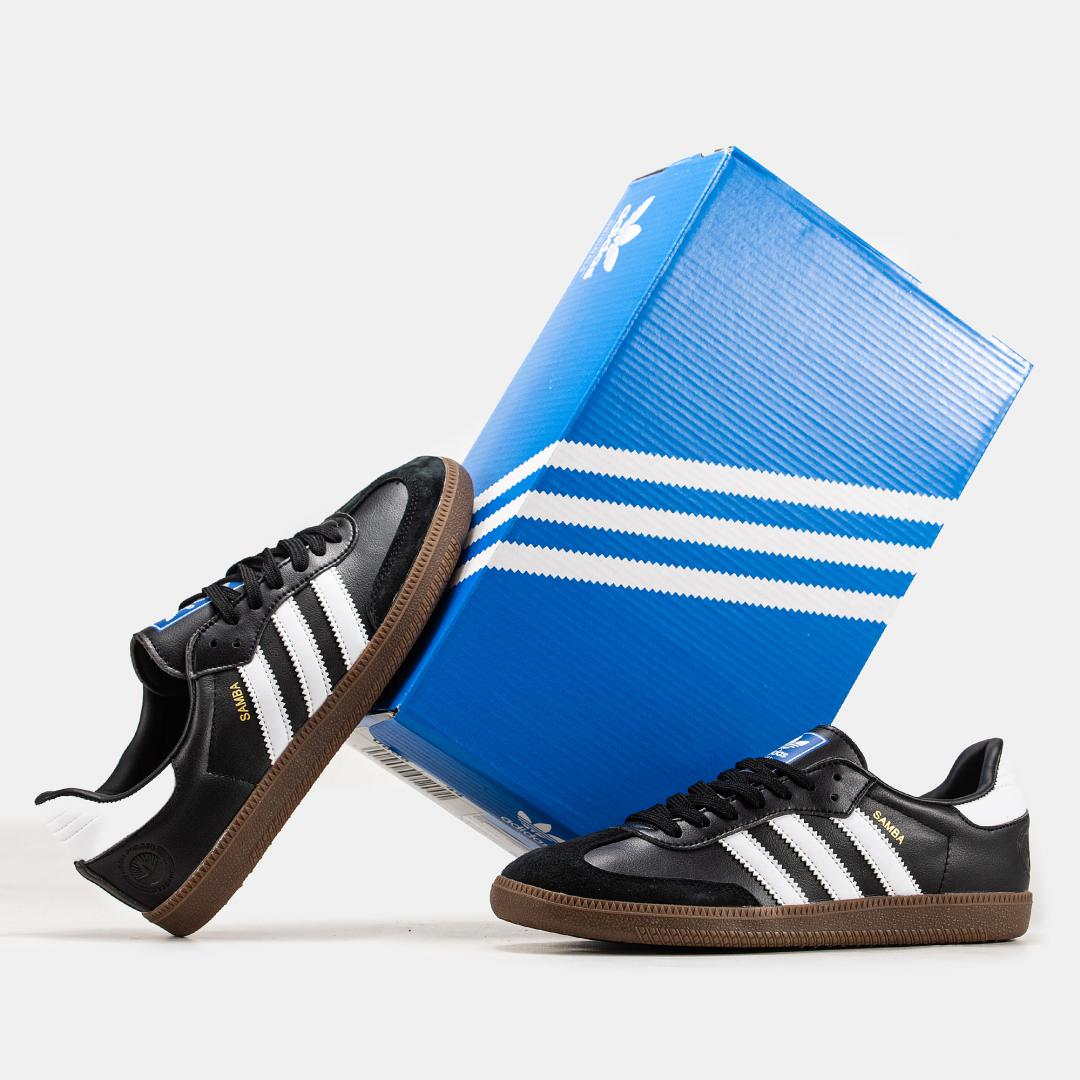 Adidas Samba Black White Brown