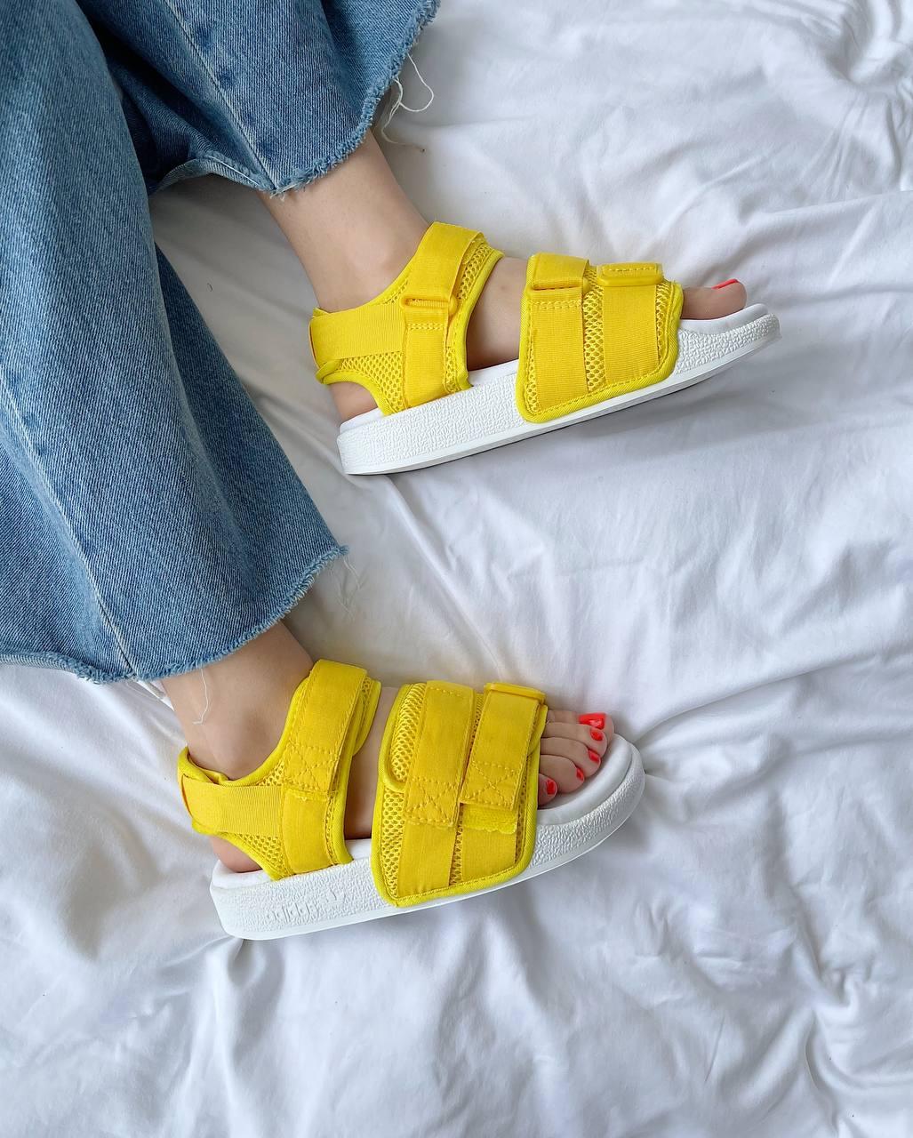 Adidas Yellow White