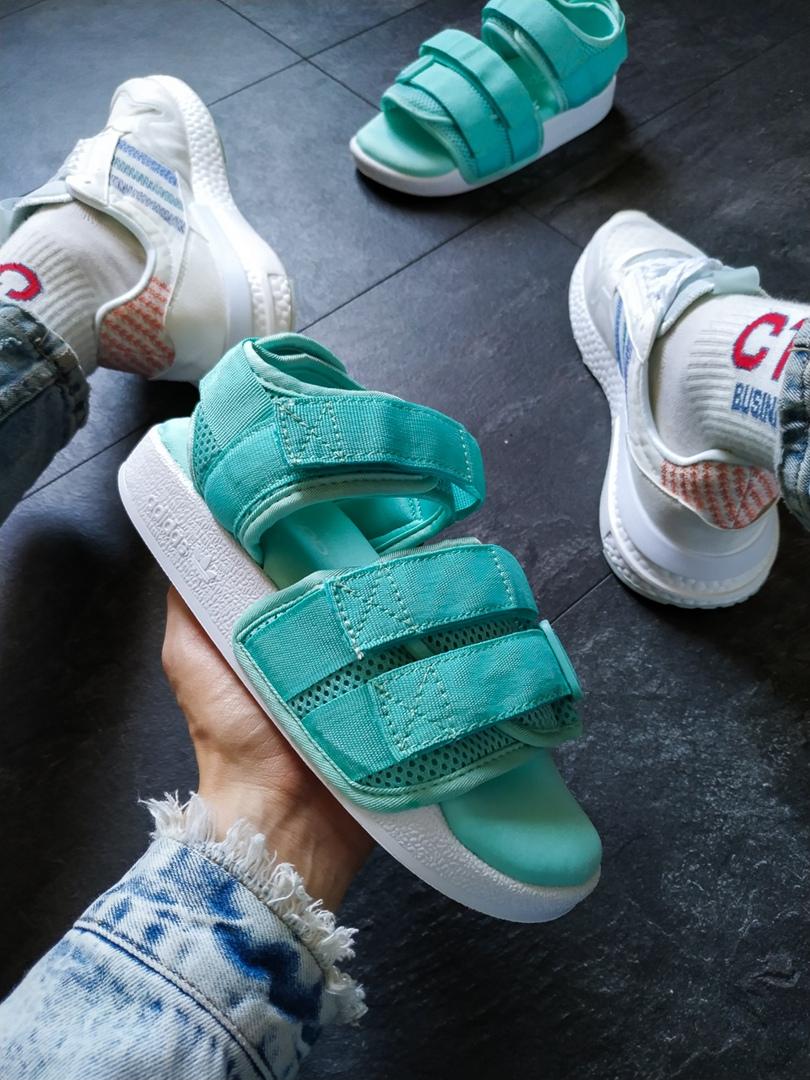 Adidas Adilette Mint White