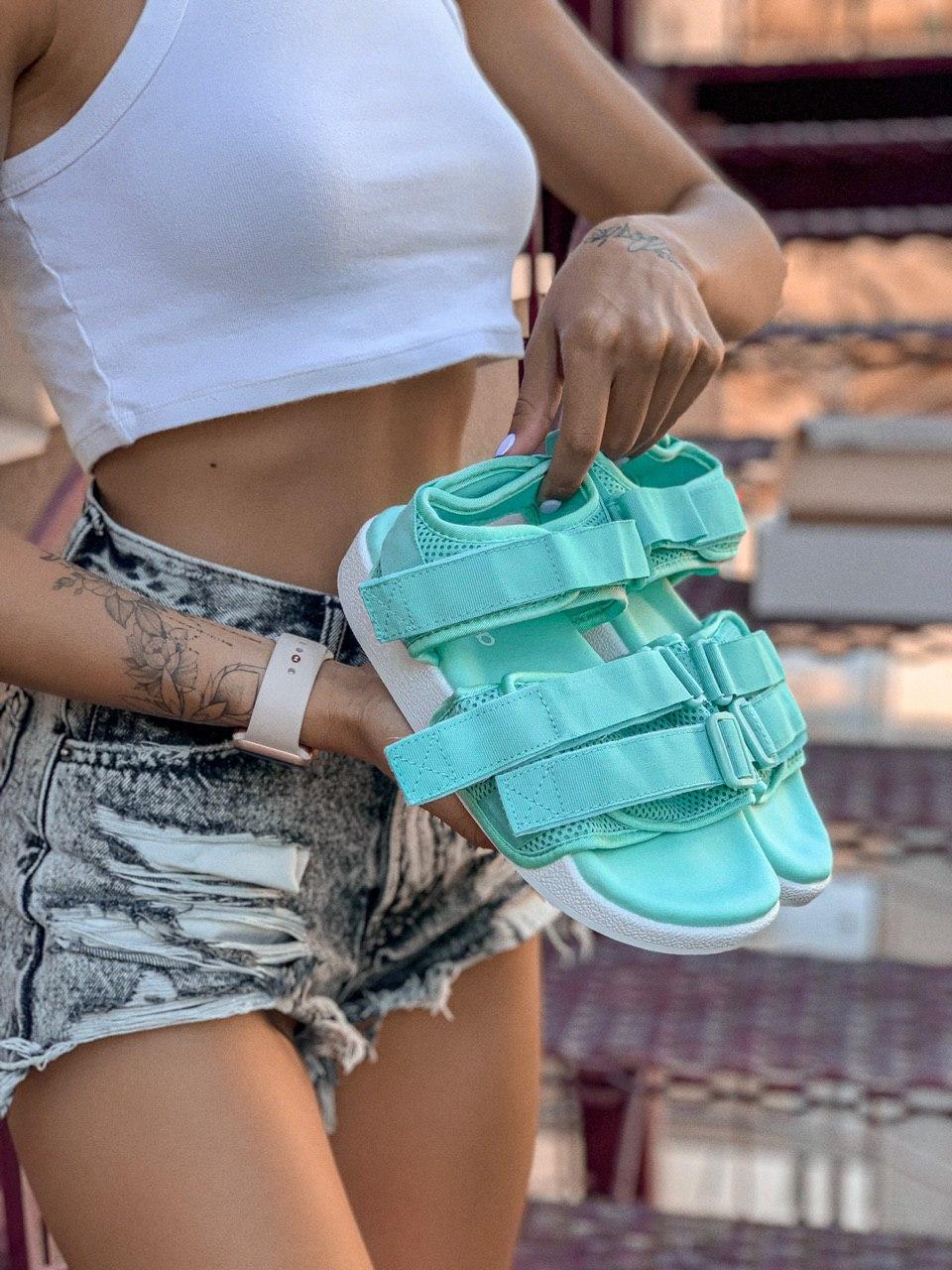 Adidas Adilette Mint White