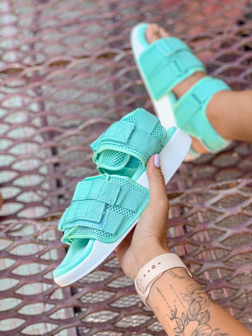 Adidas Adilette Mint White