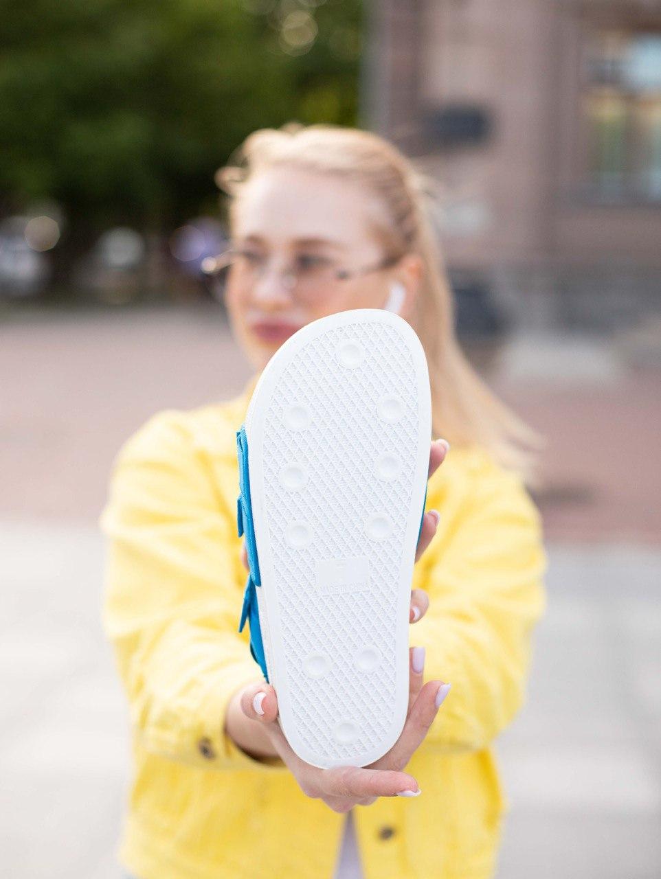 Adidas Adilette Blue White