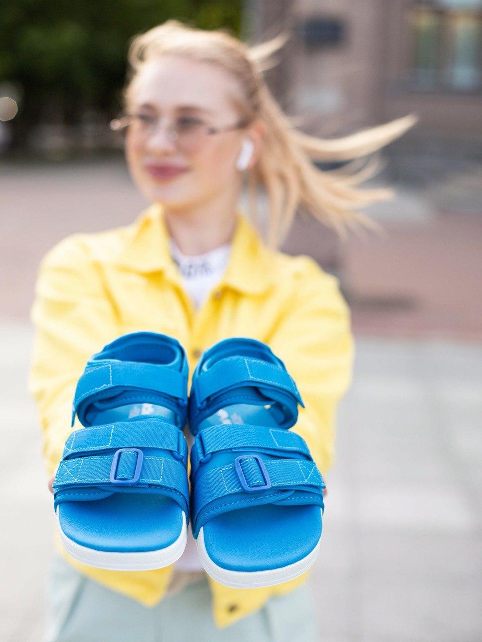 Adidas Adilette Blue White