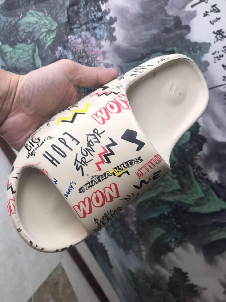 Adidas Yeezy Slide Graffiti Custom