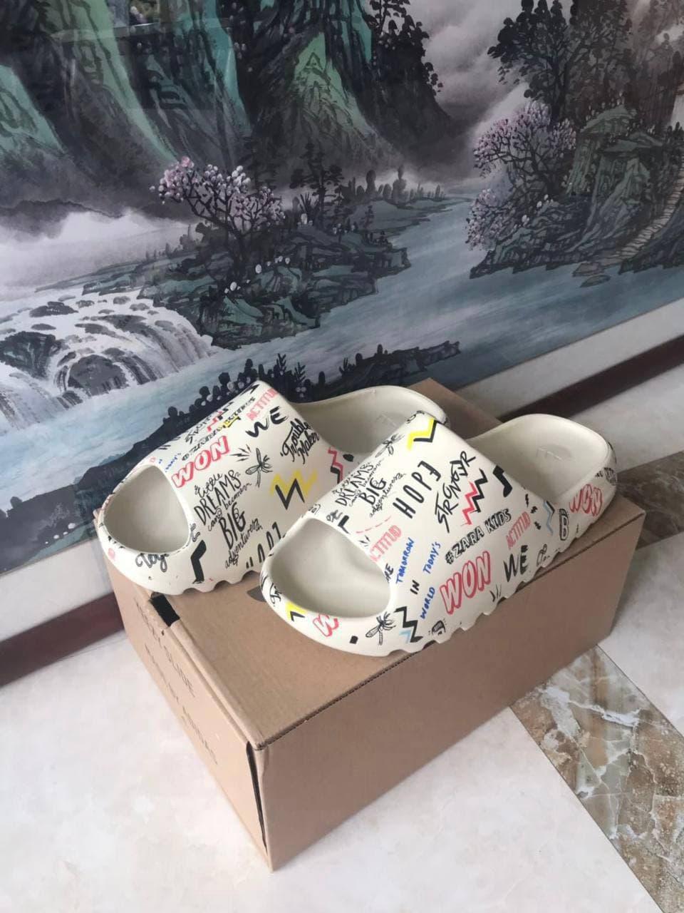 Adidas Yeezy Slide Graffiti Custom