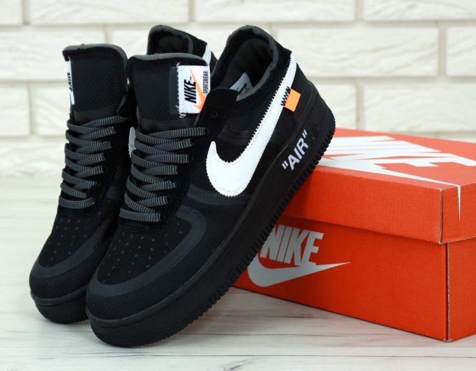 Nike AF X Off-White «Black White» 1