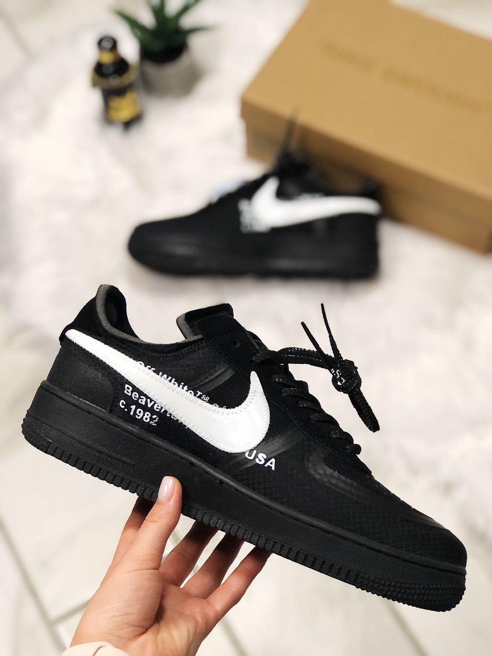 Nike AF X Off-White «Black White» 1