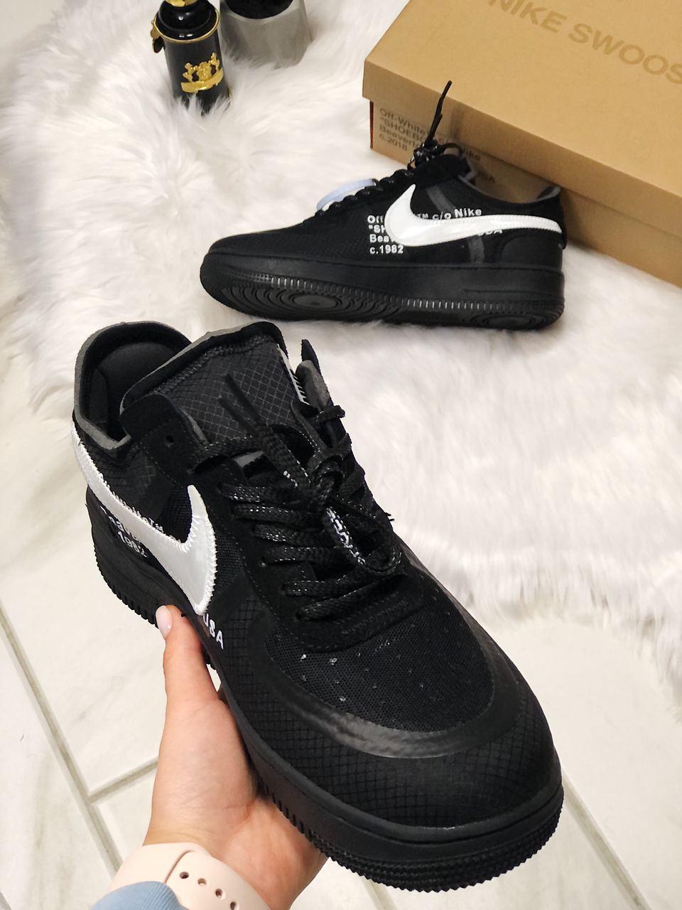 Nike AF X Off-White «Black White» 1