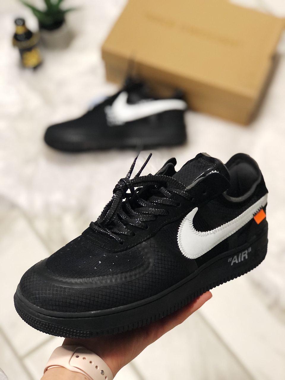 Nike AF X Off-White «Black White» 1