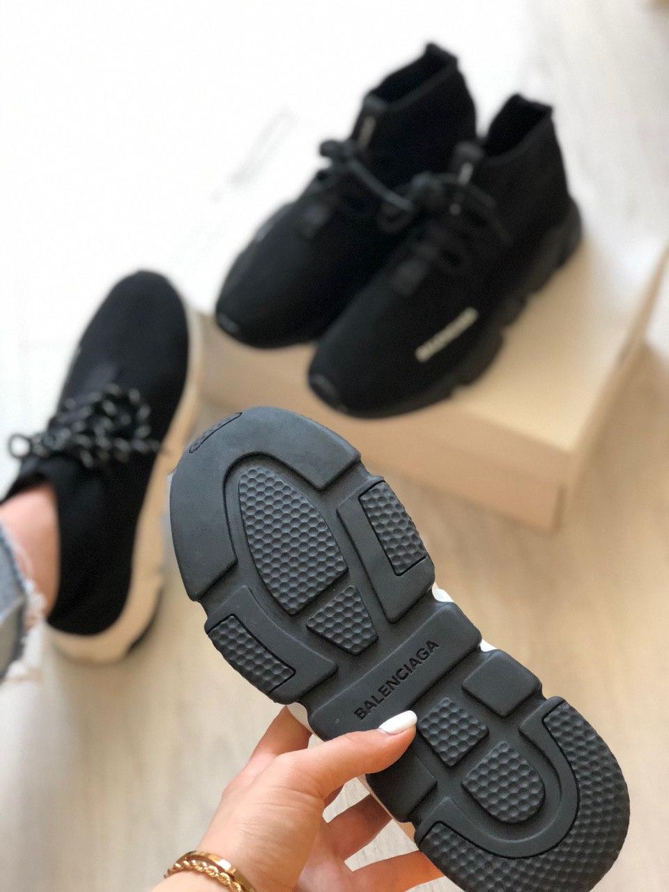 Balenciaga Speed Trainer Black White 4