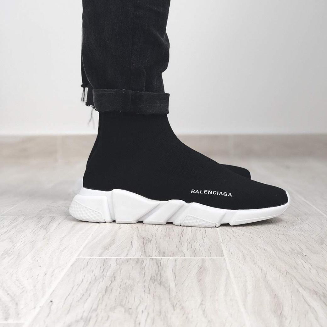 Balenciaga Speed Trainer Black White 3
